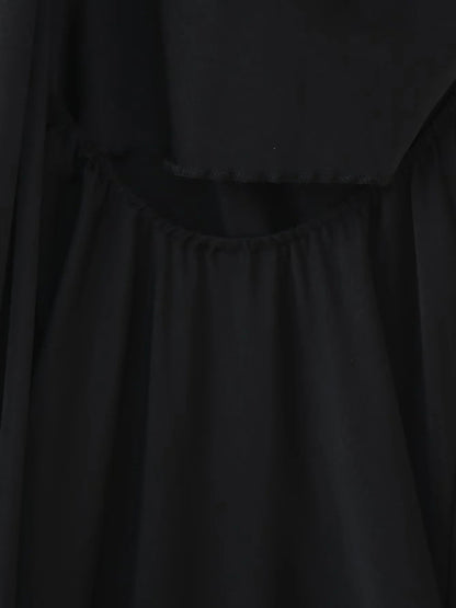Elegant Dresses - New fashion simple single shoulder floor-length dress