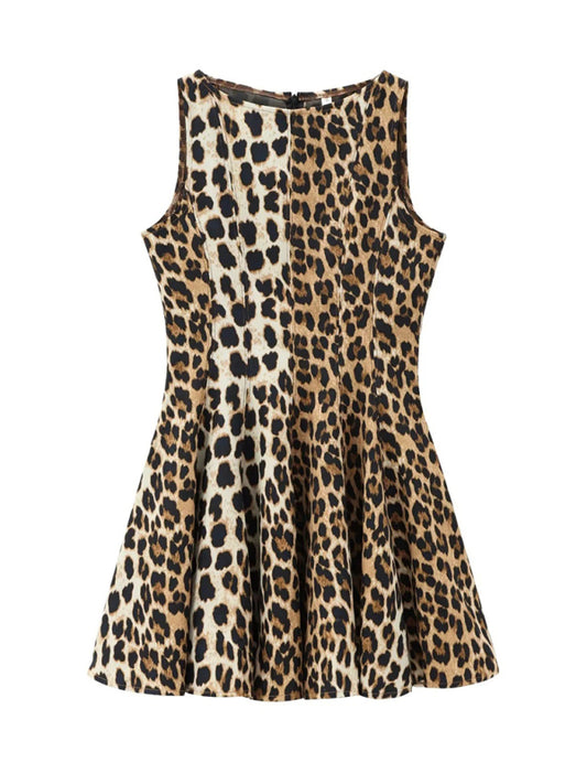 Casual Dresses - Animal print full skirt