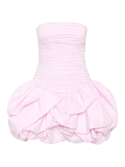 Tube Dresses - New style tube top high waist pleated design tutu dress