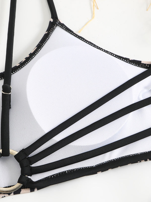 Swimwear - Leopard print two piece sexy swimsuit