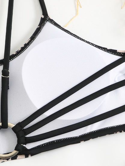 Swimwear - Leopard print two piece sexy swimsuit