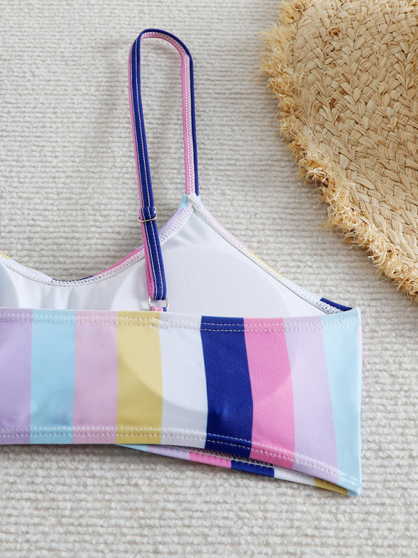 Swimwear - High waist striped bikini