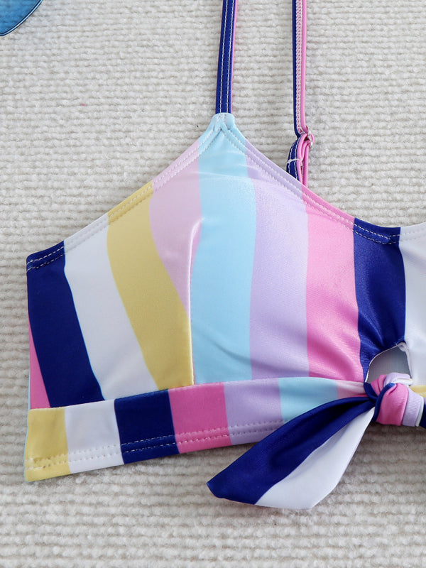 Swimwear - High waist striped bikini