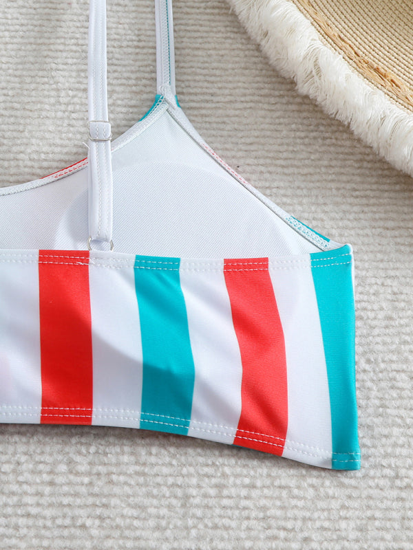 Swimwear - High waist striped bikini