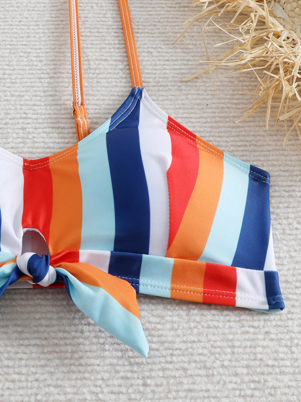 Swimwear - High waist striped bikini