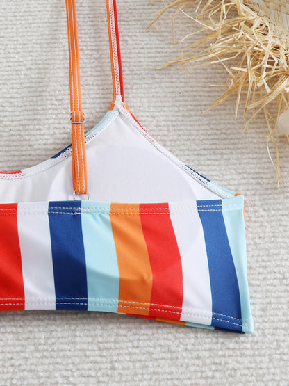 Swimwear - High waist striped bikini