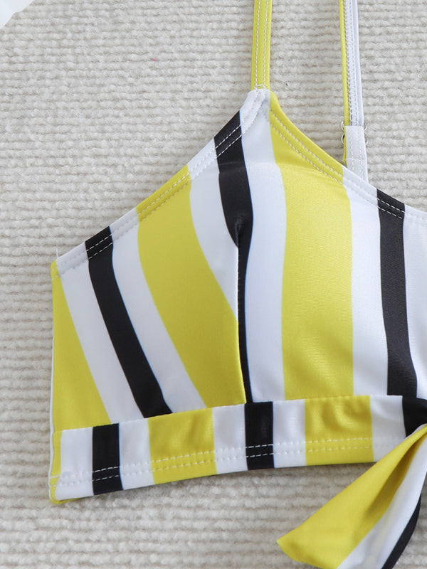 Swimwear - High waist striped bikini