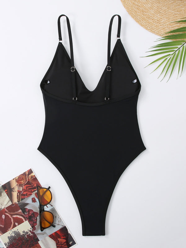 Swimwear - Simple Women's One-Piece Swimsuit