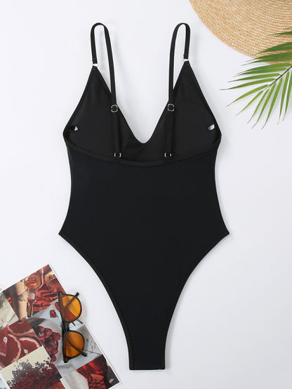 Swimwear - Simple Women's One-Piece Swimsuit