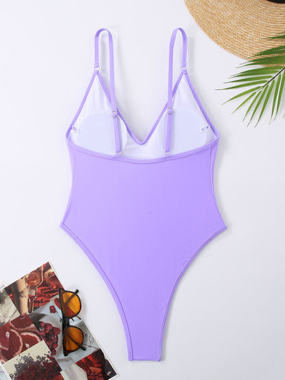 Swimwear - Simple Women's One-Piece Swimsuit