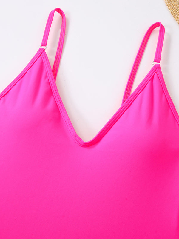 Swimwear - Simple Women's One-Piece Swimsuit