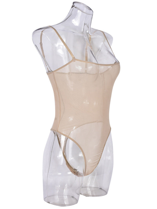 Lingerie - Sexy suspender mesh dress sexy suit