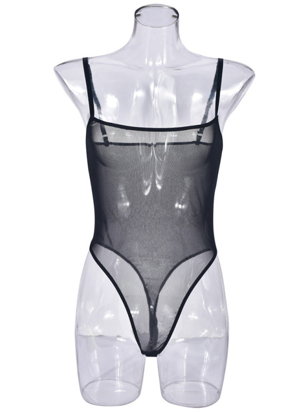 Lingerie - Sexy suspender mesh dress sexy suit