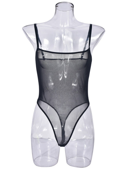 Lingerie - Sexy suspender mesh dress sexy suit