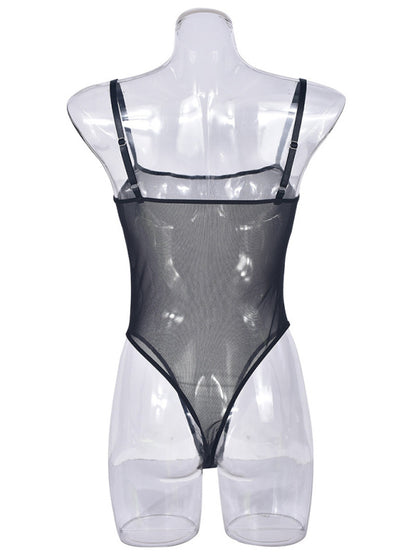 Lingerie - Sexy suspender mesh dress sexy suit