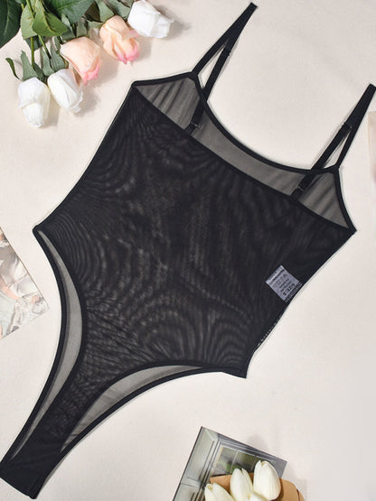 Lingerie - Sexy suspender mesh dress sexy suit