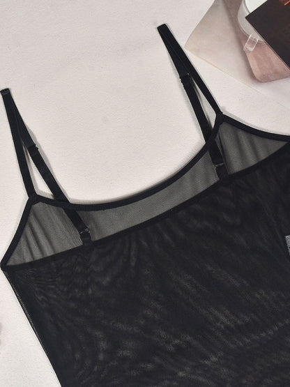 Lingerie - Sexy suspender mesh dress sexy suit
