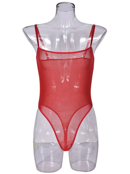 Lingerie - Sexy suspender mesh dress sexy suit