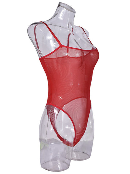 Lingerie - Sexy suspender mesh dress sexy suit