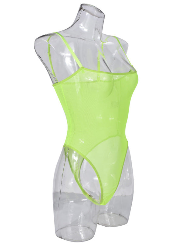 Lingerie - Sexy suspender mesh dress sexy suit