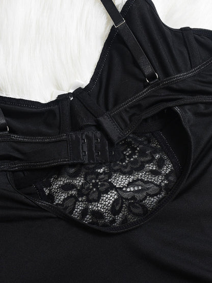 Lingerie - Sexy lace pajamas lace sexy suit nightdress bow series suit