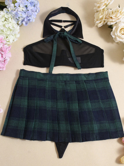 Lingerie - See-through skirt mesh underwear JK uniform playful underwear fun suit