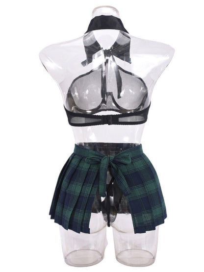 Lingerie - See-through skirt mesh underwear JK uniform playful underwear fun suit
