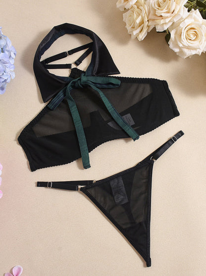Lingerie - See-through skirt mesh underwear JK uniform playful underwear fun suit