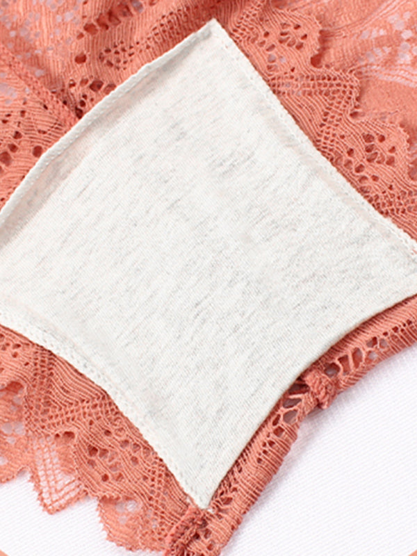 Briefs- Lace Women's Low-Waist Panty Briefs- - Pekosa Women Clothing
