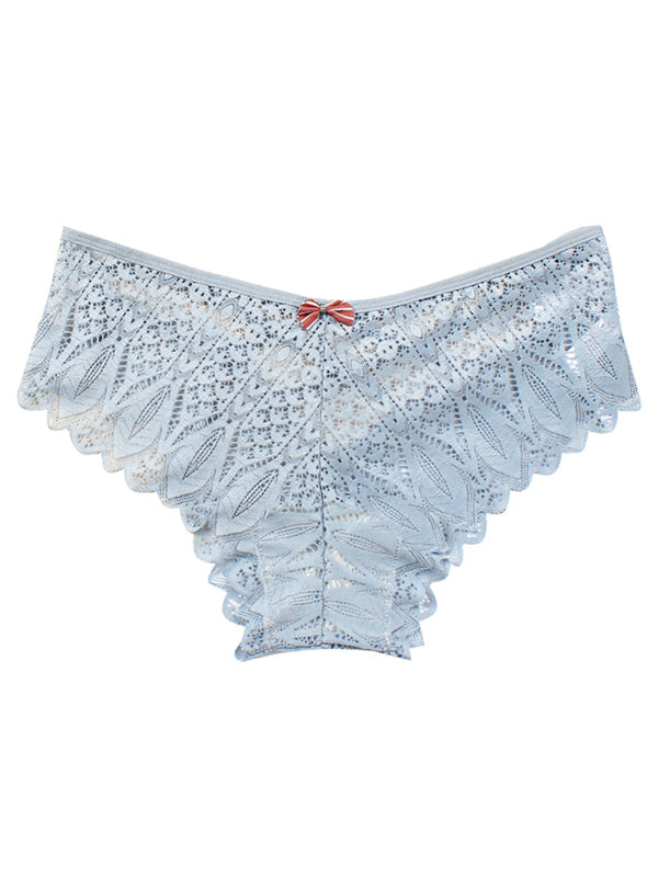 Briefs- Lace Women's Low-Waist Panty Briefs- - Pekosa Women Clothing