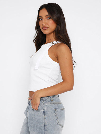 Tailliertes Cami-Top für Damen mit verstellbarem Träger
