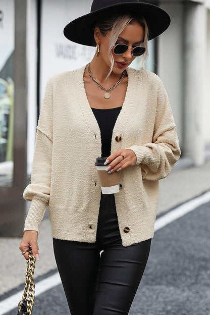 Cardigans- Radiate Elegance: Women's Knit Cardigan - Button or Open Front Sweater- - Pekosa Women Clothing