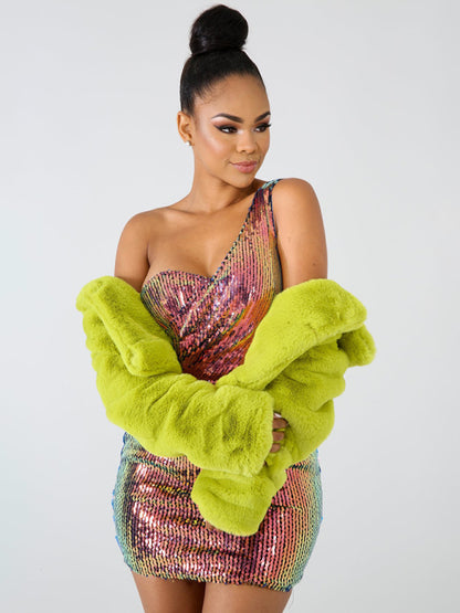 Crop Jackets- Cozy Open Front Crop Plush Jacket for Every Event- - Pekosa Women Clothing