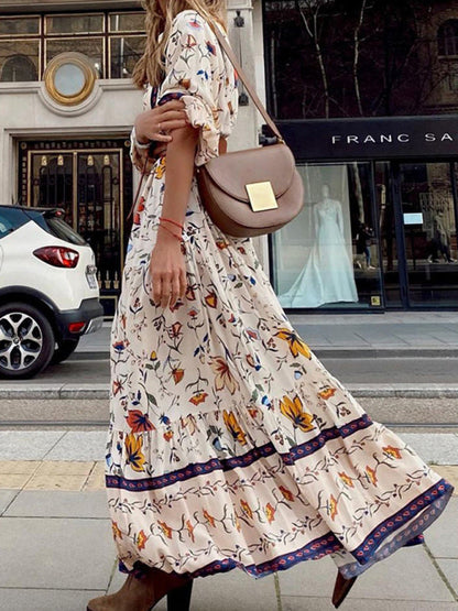 Dress- Feel the Breezy Boho Vibes in our Casual Maxi Long Dress!- - Pekosa Women Clothing