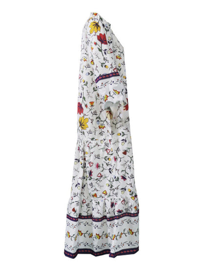 Dress- Feel the Breezy Boho Vibes in our Casual Maxi Long Dress!- - Pekosa Women Clothing