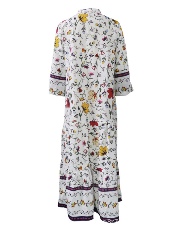 Dress- Feel the Breezy Boho Vibes in our Casual Maxi Long Dress!- - Pekosa Women Clothing