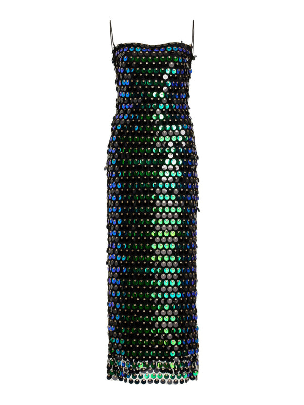 Elegant Dresses- Evening Sequined Wedding Guest Long Dress- - Pekosa Women Clothing