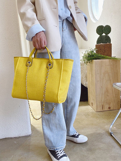 Handbags- Textured Bucket Shoulder Large Bag- - Pekosa Women Clothing
