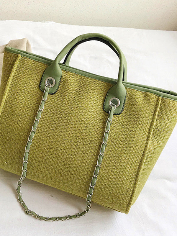 Handbags- Textured Bucket Shoulder Large Bag- - Pekosa Women Clothing