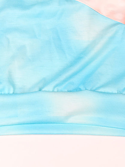 Hoodies- Tie Dye Hoodie - Cotton Blend, Kangaroo Pocket Sweatshirt- - Pekosa Women Clothing