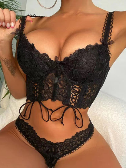 Lingerie Set- Bridal Lace Lingerie Set for Newlyweds- - Pekosa Women Clothing