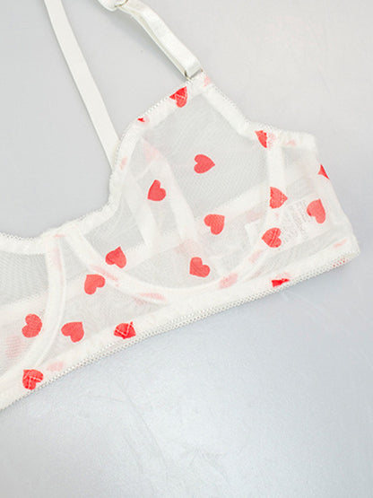 Lingerie Set- See-Through Lace Lingerie for Intimate Love Evenings- - Pekosa Women Clothing