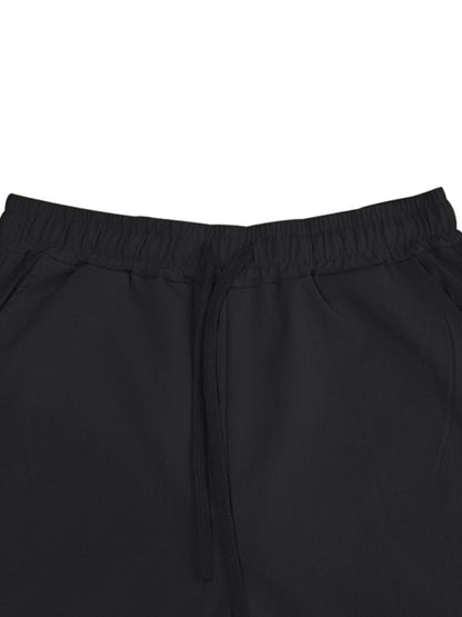 Men Pants- Men’s Linen Textured Lounge Trousers - Straight Leg Pants- - Pekosa Women Fashion