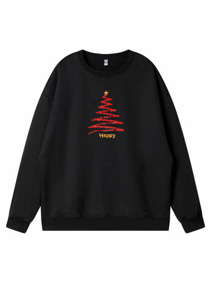 Sweatshirts- Cozy Christmas Cheer: Mommy and Me Tree Sweatshirt Duo- - Pekosa Women Clothing